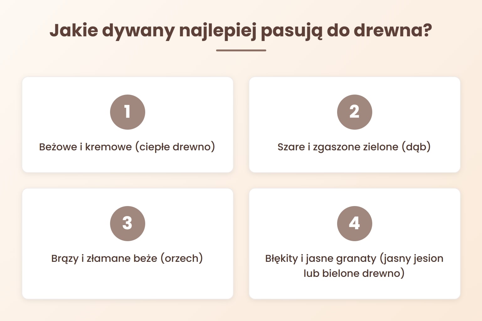 Jakie dywany najlepiej pasują do drewna?