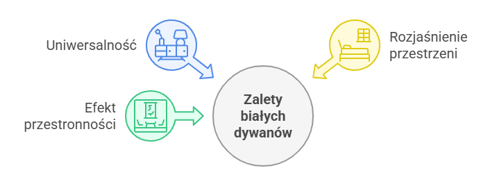 Zalety białych dywanów