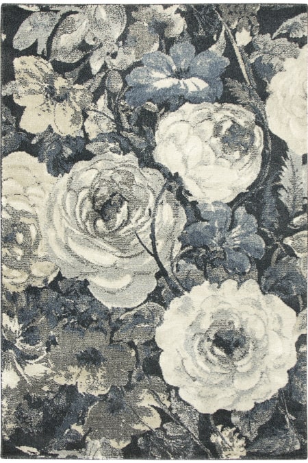Dywan WORLD 78316/892 Kwiaty Niebieski Beż Krem