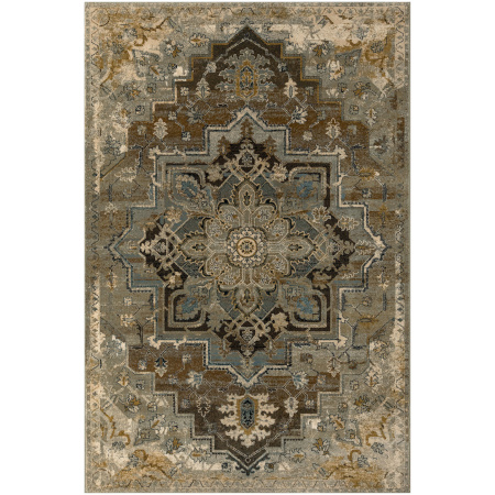 Wełniany Dywan Dywilan Omega Abbas Koniak Ornament