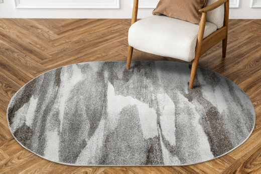 Dywan Owalny Ponte N282A l.grey/d.greyO Szary Brąz