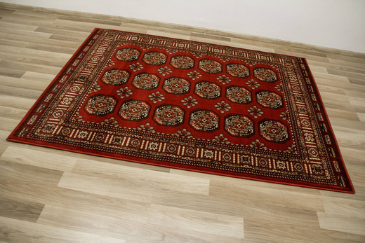 Dywan Ornamentowy Afgan 3181A red/red Czerwony Czarny Zielony