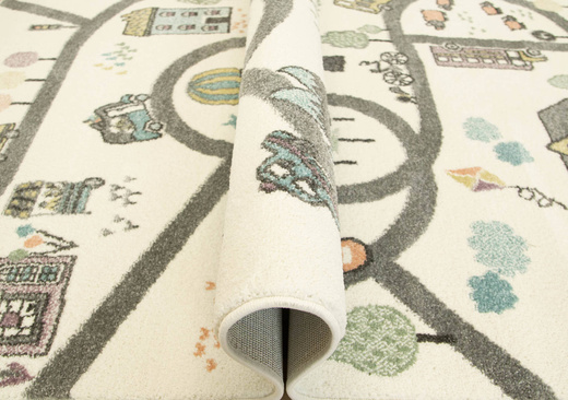 Dywan Dziecięcy Lima 9376A cream/l.grey Uliczki Krem Pastele