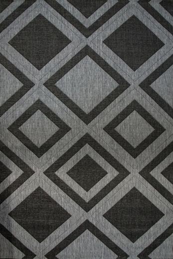 Dywan Dwustronny Sznurkowy Brussels 205386/11010 n.silver Antracyt Szary Romby Outdoor