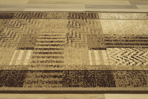 Antypoślizgowy Chodnik Essenza Brąz szerokość 80 cm