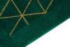 Dywanik do łazienki Jarpol Agadir Lurex 13 Butelkowa Zieleń Złoty