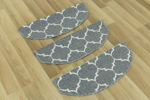 Nakładki półokrągłe clover koniczyna marokańska jasny szary