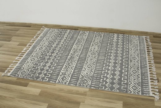 Dywan Karof 2571A grey/white 43 Szary Krem Romby