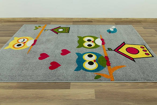 Dywan Rainbow 11205/190 szare sowy