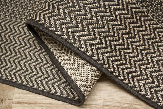 Zewnętrzny Dywan Sznurkowy Jeans 19242/P10 Brąz Beż Grafit Ramka