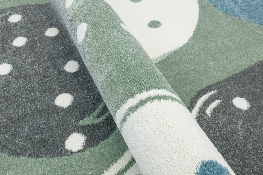 Dywan Dziecięcy Lima M040A green/cream Zielony Kremowy Kamyki Kropeczki