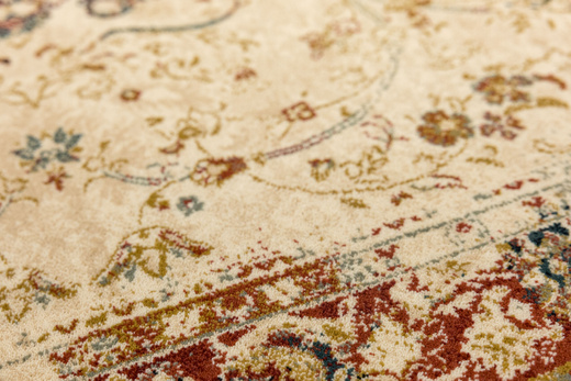 Wełniany Dywan Dywilan Omega Kordoba Koniak Ornament