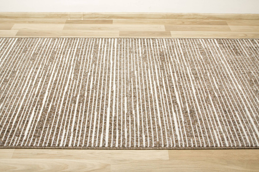 Chodnik Mix 40912-80 Brąz Krem Paski szerokość 100 cm