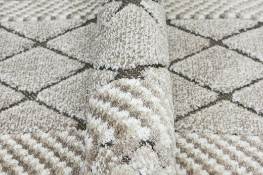 Chodnik Fashion 32009/120 Romby Krem Beż szerokość 70 cm