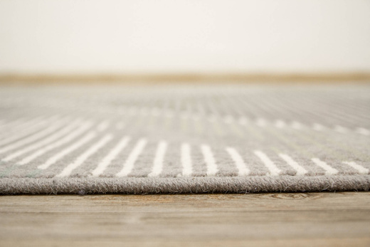 Dywan Wełniany Ballata Elian Shale Szary Zielony Geometria