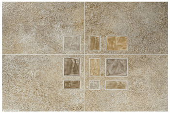 Wykładzina PCV Olympic Capri 2 Płytki Beż szerokość 3 m