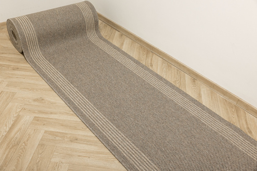 Chodnik Sznurkowy Antypoślizgowy Natura Loper 3415 Beż Paski szerokość 80 cm