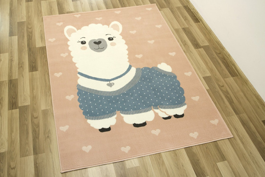 Dywan Luna Kids 534213/95855 flamin Lama Pastelowy Róż