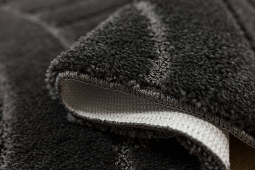 Dywanik Łazienkowy Antypoślizgowy Sash Dark Grey Ciemny Szary Pasy