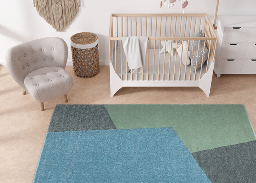 Dywan Dziecięcy Lima M046A blue/green Zielony Szary Niebieski