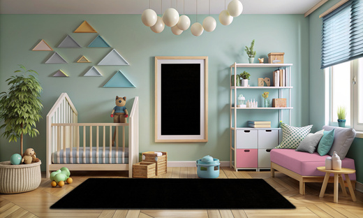 Dywan Dziecięcy Lima 2081A Black Czarny