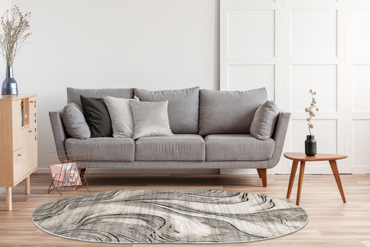 Dywan Matara P176A m.grey/sp. Owalny