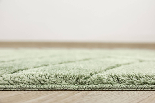 Dywanik Łazienkowy Antypoślizgowy Sash Sage Zielony Pasy