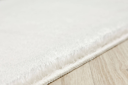 Dywanik Łazienkowy Antypoślizgowy Malmo Biały Shaggy