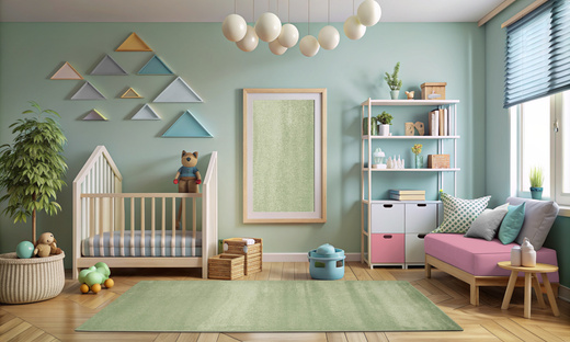 Dywan Dziecięcy Lima 2081A green/green Jasny Oliwkowy