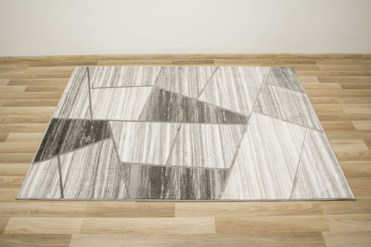 Dywan Felix 9253A l.grey/white Lśniący Marmur Szary Krem Srebrny