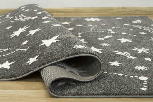 Dywan Lima 9572A d.grey/cream Szary Kremowy Gwiazdy Nocne Niebo