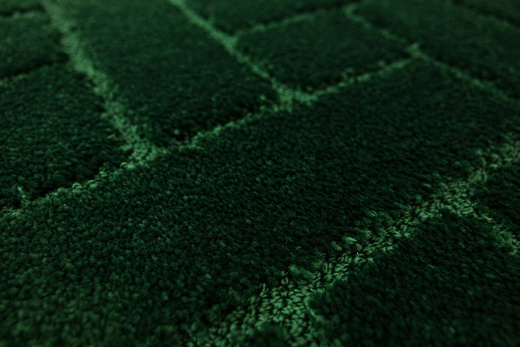 Dywanik Łazienkowy Antypoślizgowy Lotus Dark Green Butelkowa Zieleń Cegiełka