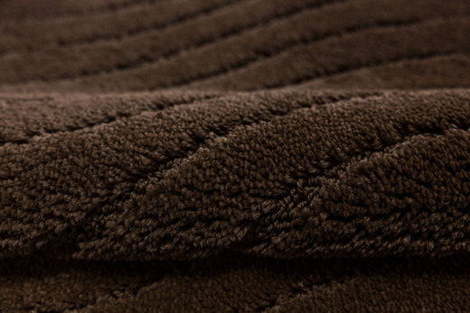 Dywanik Łazienkowy Antypoślizgowy Sara Wenge Brąz Fale