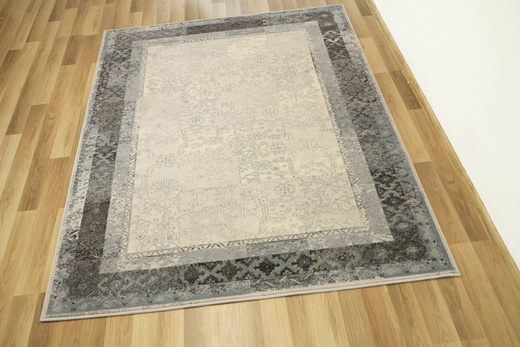 Wełniany Dywilan Moon Lumena Silver Szary Niebieski