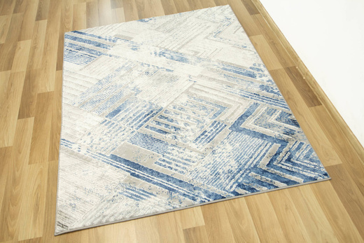 Dywan Home 354 grey/navy Szary Niebieski Paski