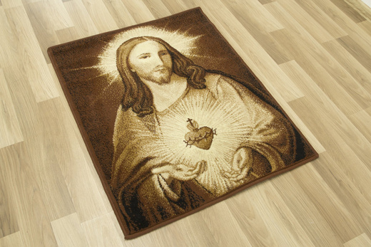 Makata Serce Pana Jezusa Brąz Beż