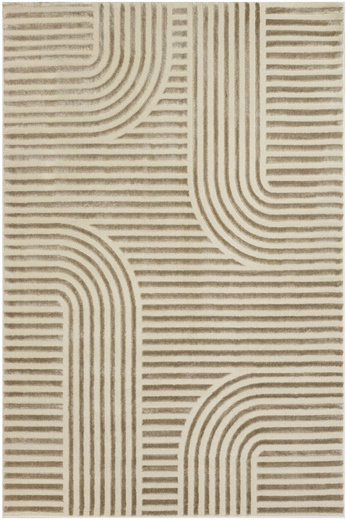 Dywan Misha J487A d.beige/beige Beżowy Geometria Linie