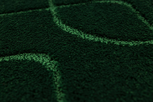 Dywanik Łazienkowy Antypoślizgowy Ivona Dark Green Butelkowa Zieleń Linie