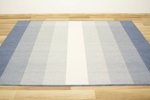 Dywan Dwustronny Sznurkowy Brussels 205248/10310 Ocean Niebieski Krem Pasy Outdoor