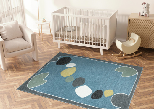 Dywan Dziecięcy Lima M043A l.blue/l.grey Niebieski Szary Jeziorko