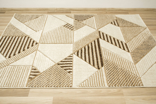 Dywan Amelia A632A cream/beige Beżowy Brązowy Geometryczny Linie Paski Kreski