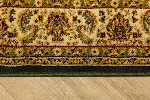 Dywan Super Rose D373A d.green/cream Ornament Medalion Zieleń