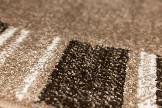 Chodnik Dywanowy Mira 24070/120 Adagio Brąz Beż Krem Paski szerokość 70 cm