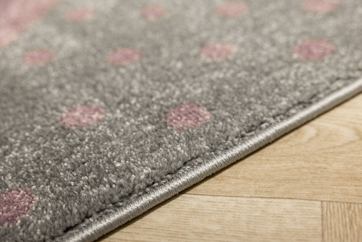 Dywan Dziecięcy Lima G930A l.grey/lila Szary Fiolet Serce