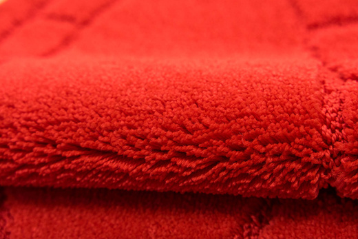 Dywanik Łazienkowy Antypoślizgowy Ocean Red Czerwony Owalny