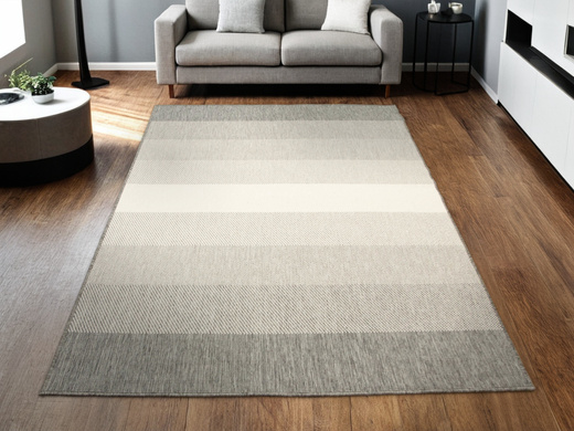 Dywan Dwustronny Sznurkowy Brussels 205248/10010 silver pasy Outdoor