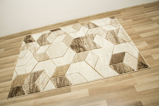 Dywan Amelia B101B cream/beige Beżowy Brązowy Geometria