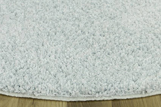 Okrągły Dywan Shaggy Allure 73 błękitno-szary