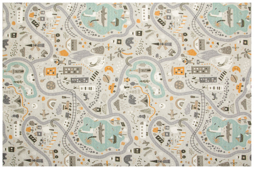 Pastelowy Dywan Dziecięcy Uliczki 04