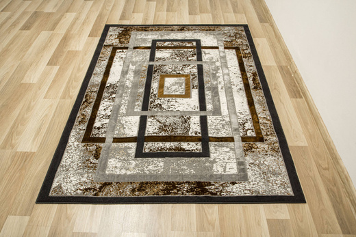 Dywan Modena 4565 m.grey/d.brown Prostokąty